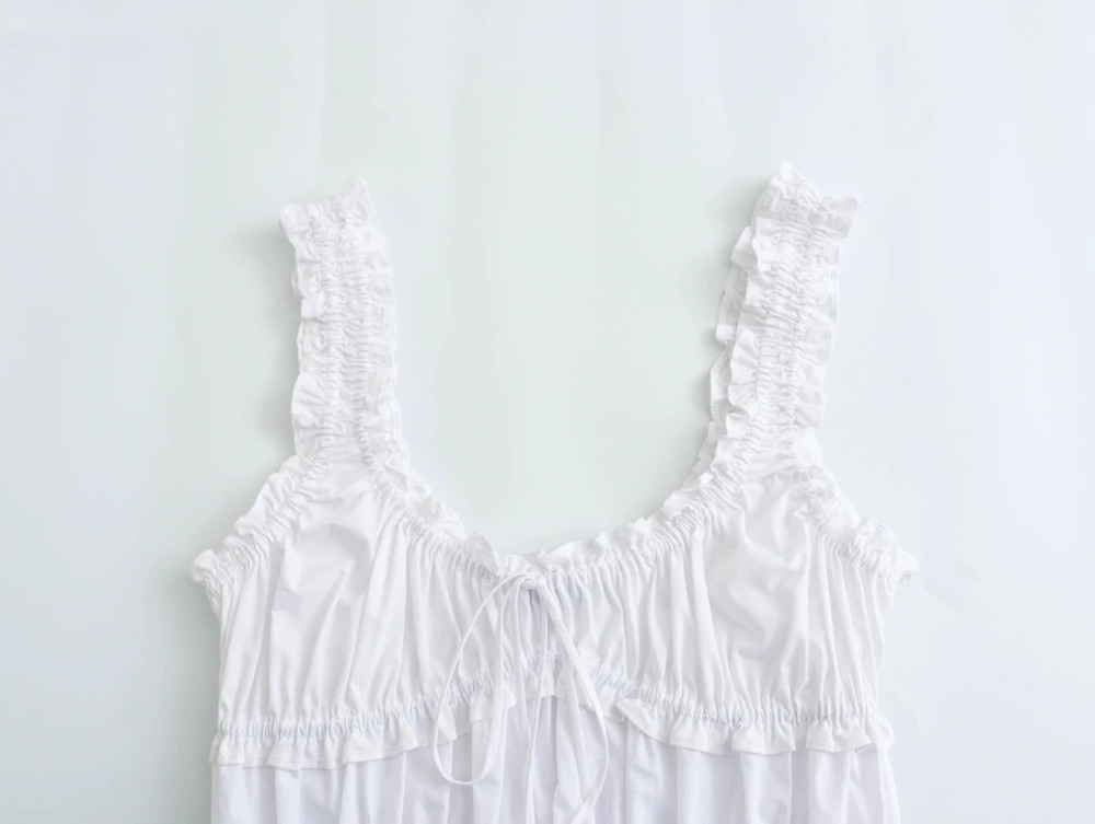 Bow Embellished Poplin Top